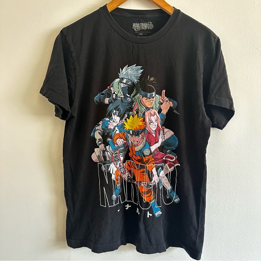 Black Naruto Graphic T-Shirt